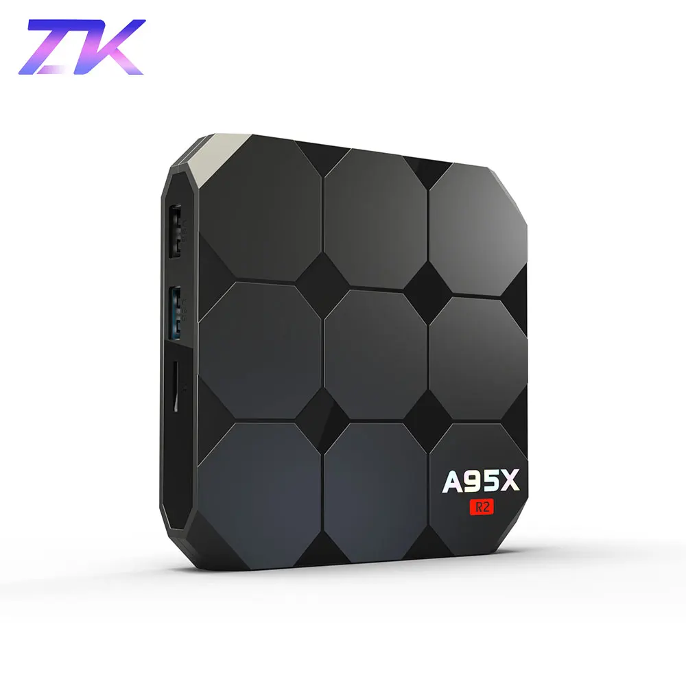 A95X R2 Smart Android 7,1 ТВ Box 2 Гб Оперативная память 16 Гб Встроенная память Amlogic S905W 4 ядра 2,4 ГГц Wi-Fi HD 4 K HDMI 2,0 Media Player телеприставки