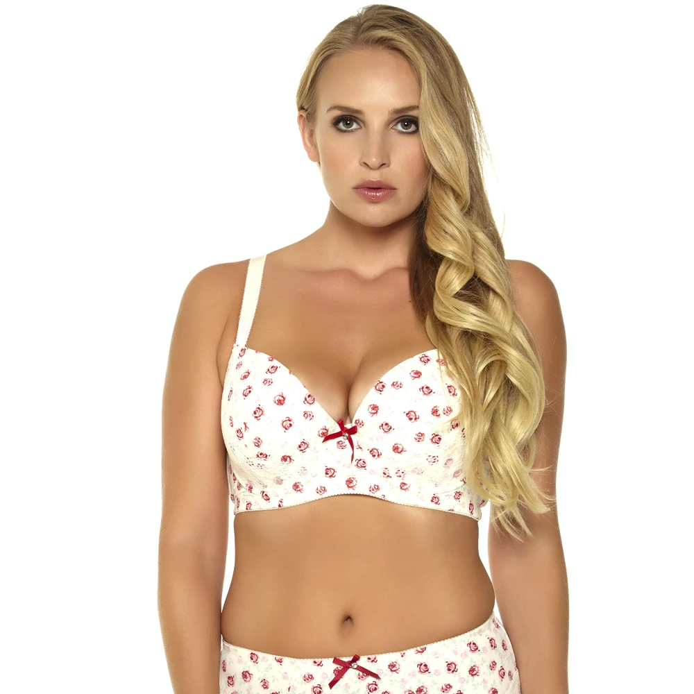 MiaoErSiDai Floral Print Bralette Push Up Bra Lace Bralette Soutien Gorge Bra Big Size Bras for Women D DD DDD E F MiaoErSiDai Floral Print Bralette Push Up Bra Lace Bralette Soutien Gorge Bra Big Size Bras for Women D DD DDD E F