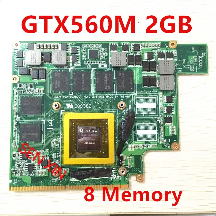Видеокарта Mxmiii VGA GTX 560m GTX560M G73SW Панель для ASUS G73JW G53SW G53SX G53JW VX7 2 Гб бесплатная