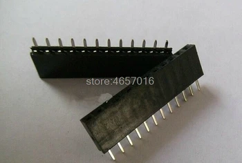 

Free shipping 240PCS 2.54mm 1 X 12 Pin Gold-plated Single Row Straight Female Pin Header ROHS