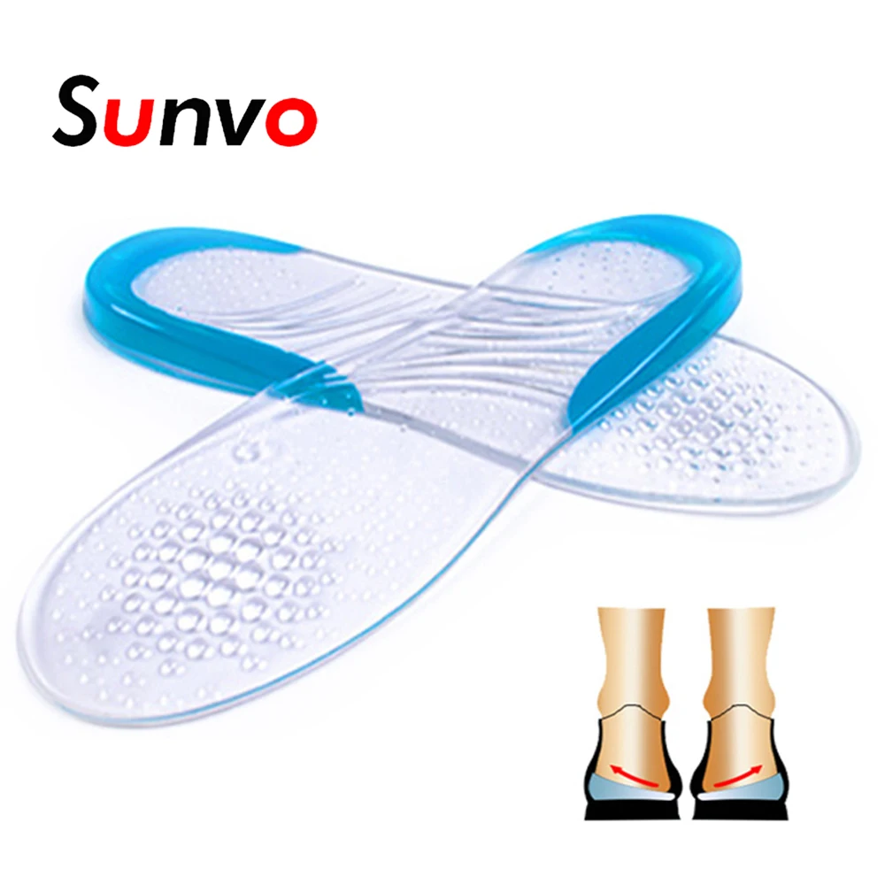 Sunvo 3/4 силиконовый гель ортопедический стельки для высоких каблуках сандалии