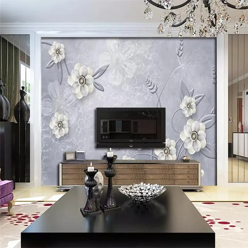 Jewelry flower large living room bedroom background wall professional production mural wallpaper wholesale custom photo wall Jewelry flower large living room bedroom background wall professional production mural wallpaper wholesale custom photo wall
