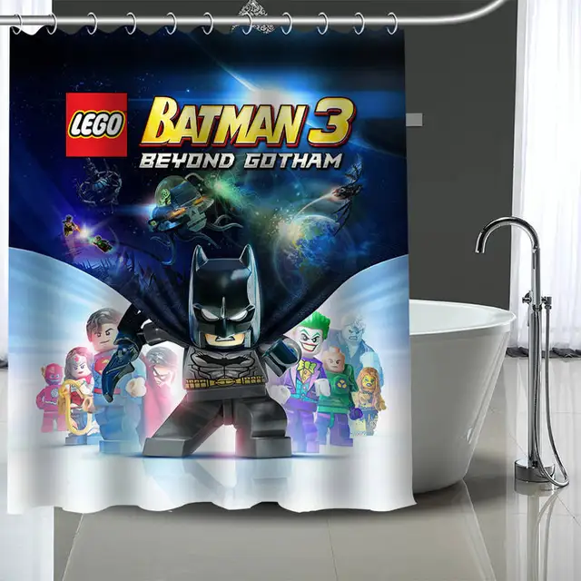 Custom lego Shower Curtain Modern Fabric Bath Curtains Home Decor