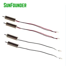 SunFounder 4pcs 3.7V 7*20mm DC Coreless Motor for Mini Quadcopter Drone 720 Motors (2 x Clockwise + 2 x Anti-clockwise Motors)