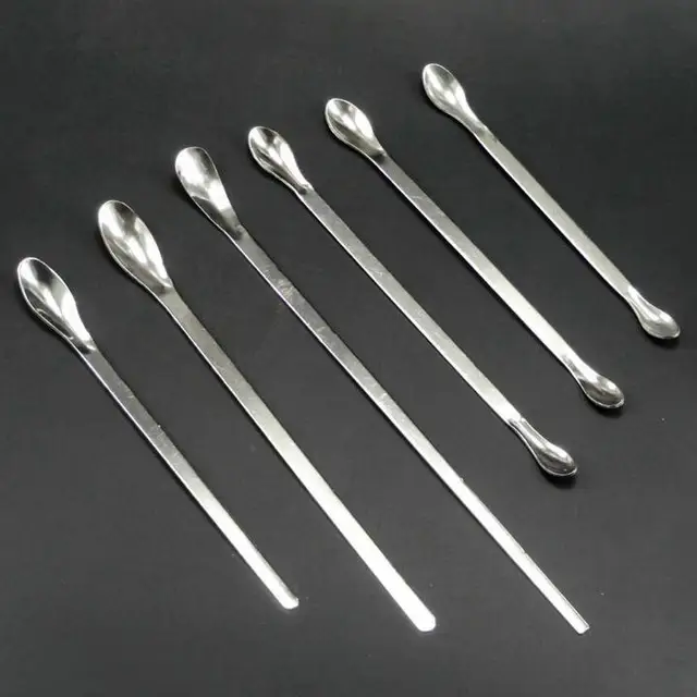 5pcs/lot Stainless Steel Drug Spoon for Chemistry/Medical/Dental