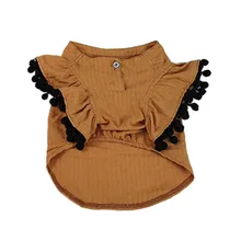 Trsnser Рубашка с рисунком «Собаки» Pet костюмы весенние и летние модные дышащие просто летающий рукав рубашки Одежда для собак 19May1 P40