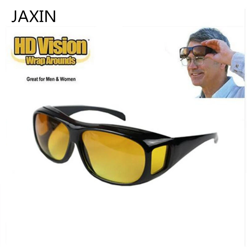 Dual Use Night Driving HD Vision Sunglasses Men Over Wrap Around Sports