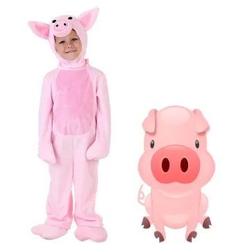 

Cosplay 2019 Halloween Pink pig Costumes Adult children pink pig animal clothes Stage costumes parent-child activities clothing