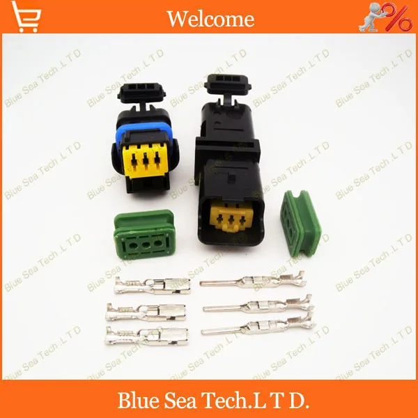 

Sample,5 sets 3 Pin 1.5mm Auto senser connector,water Temp sensor plug,FCI Car Temp electrical connector for VW,BMW,Buick.