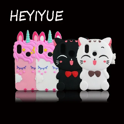 

For Xiaomi Mi A2 Lite Mi A2 3D Silicon Cat Unicorn Stitch Cupcake Cartoon Soft Phone Back Cover Case for Xiaomi Redmi 6 Pro