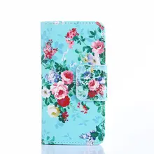 Colofrul padrão verde flor slot para cartão de carteira estande couro pu tampa do caso da aleta para o htc one mini 2 m8 mini