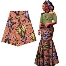 Новое поступление африканская Анкара печать воск ткань настоящий голландский воск ткань хлопок лучшее качество Швейные материалы для платья 6 ярдов