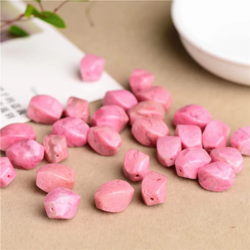 

1PC Natrual Rose Quartz Beads For DIY Bracelet Necklace Earring Fine Jewelry Accessories