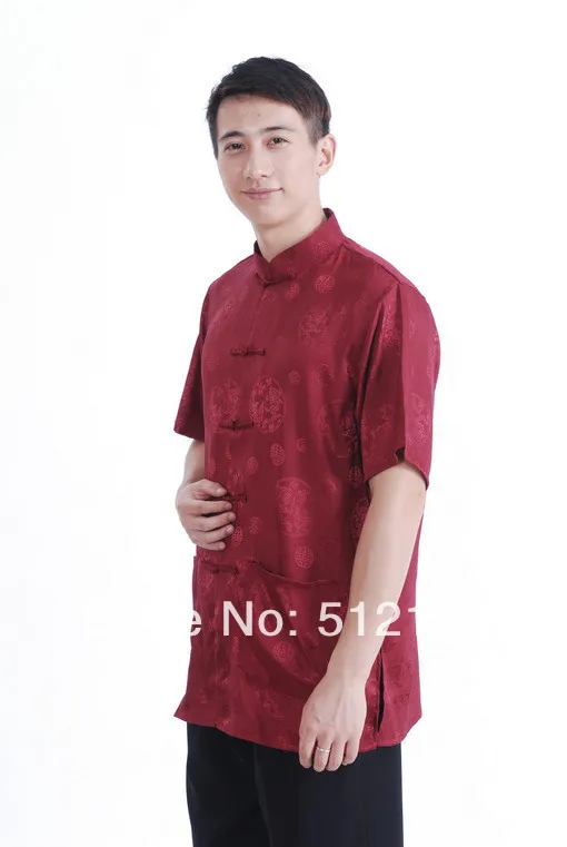 Шанхай история новая атласная рубашка Китайская традиционная одежда Китайская одежда мужской костюм Тан китайская рубашка для мужчин