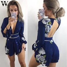 Womail боди для женщин, летний модный женский комбинезон с цветочным принтом, Клубная одежда, Облегающий комбинезон, повседневный комбинезон, новинка, Прямая поставка M7