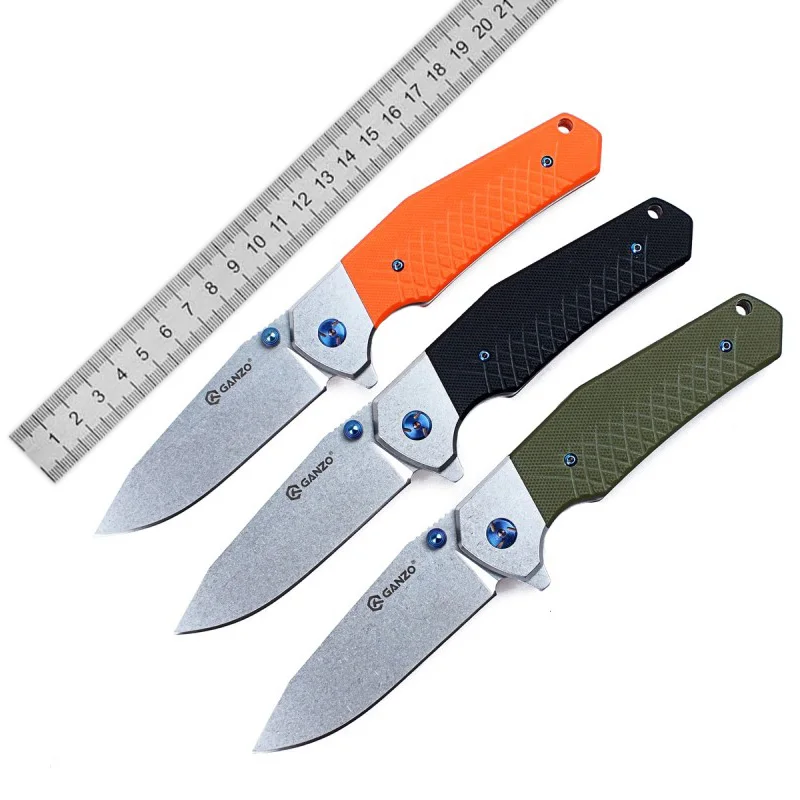 

High-quality Ganzo F7492 Firebird Logo 440C Blade G10 Handle Folding knife Hunting Tactical Military Utility Multitool Edc Knife