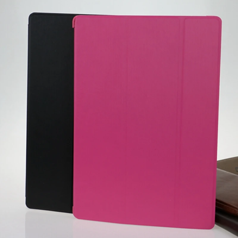 

3 Folding Case tablet for Lenovo tab2 A10-70  Pu leather flip case stand capa para cover free shipping