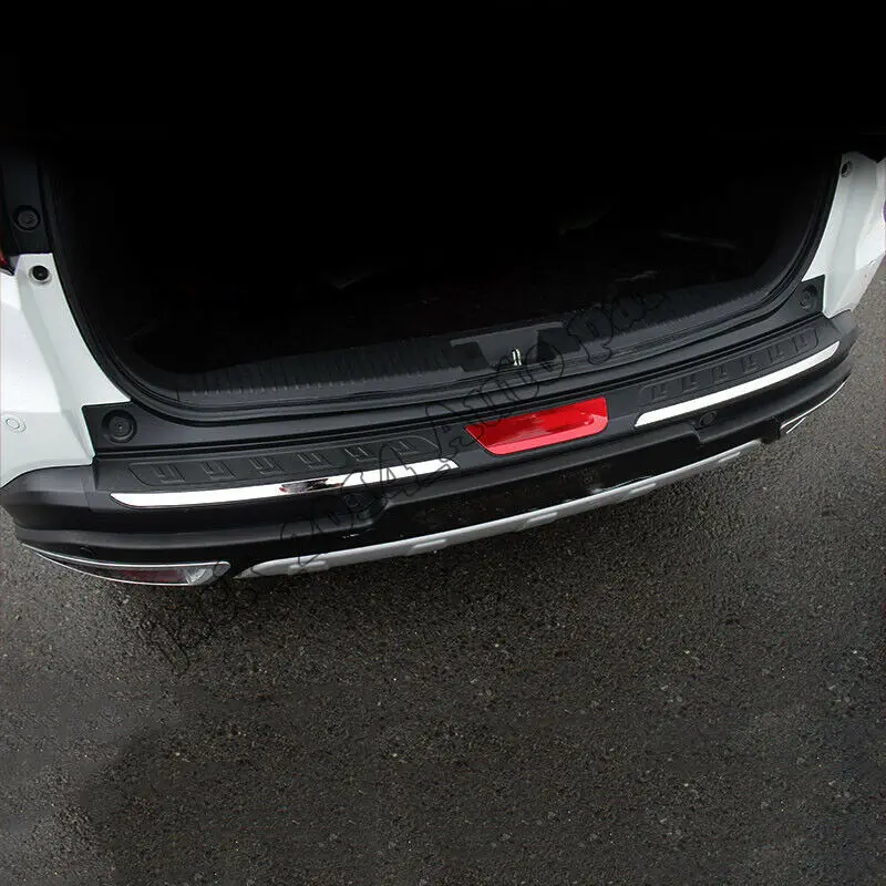 ABS черный Задний бампер протектор задний подоконник пластина для Honda Vezel HR V HRV 2014
