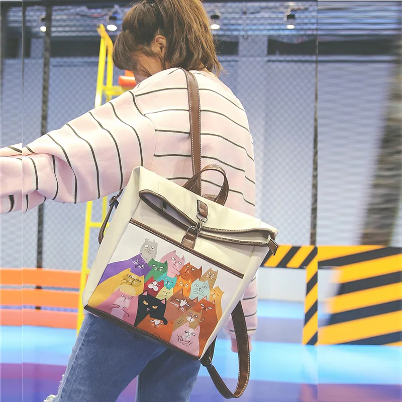 Bags For Women 2017 Satchels Shoulder Bags Vintage Leather Feminine Backpack Youth Preppy Students Backpack For