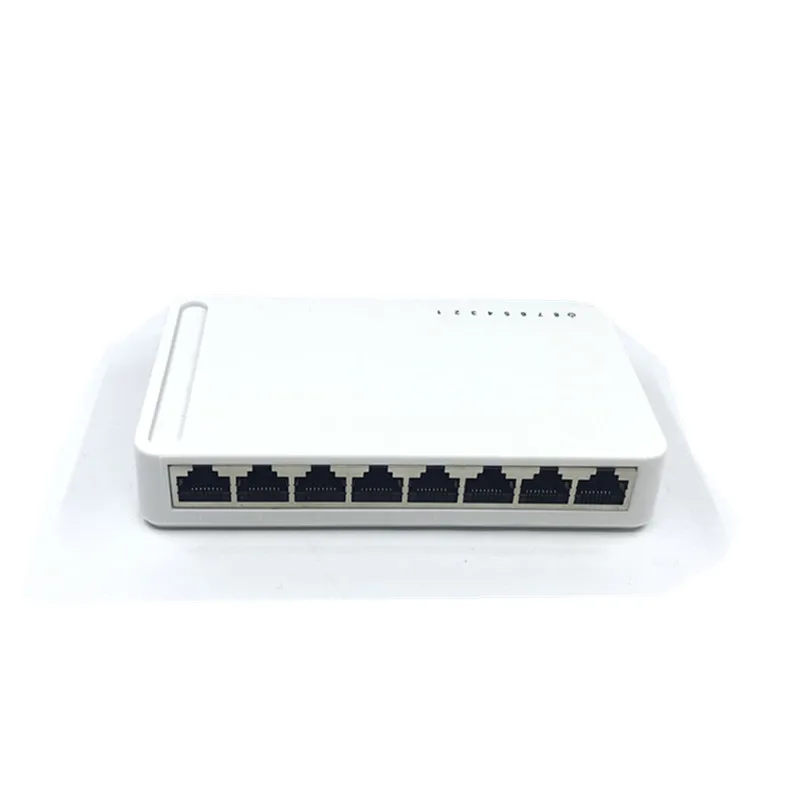 OEM новая модель 8 портов гигабитный коммутатор Настольный RJ45 Ethernet 10/100/1000 Мбит/с Lan