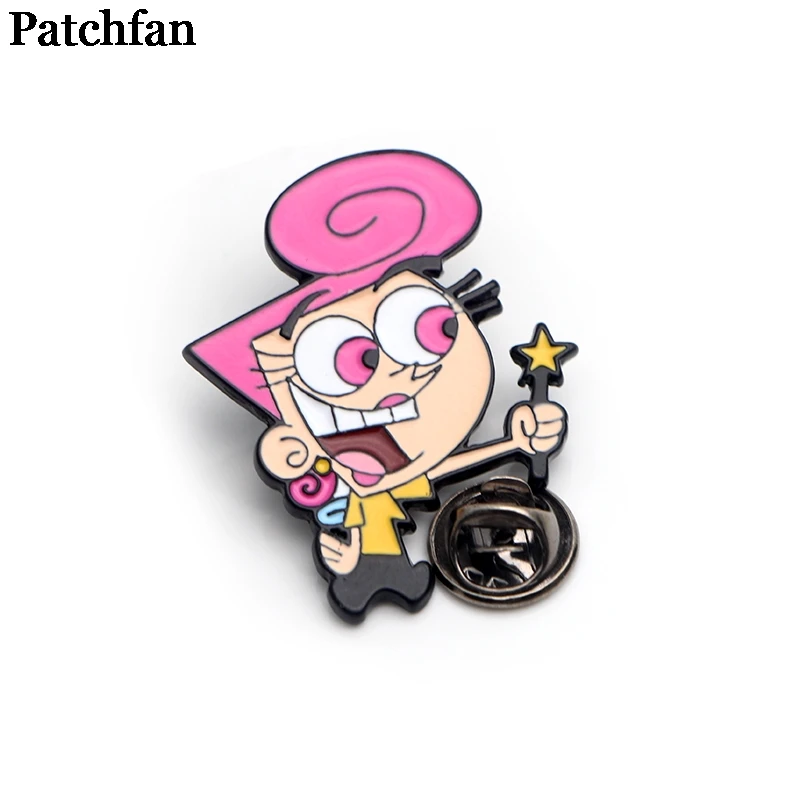 Patchfan The Fairly Odd Parents cartoon Zinc pin para backpack clothes for bag hat insignia badges brooches for men women A2139