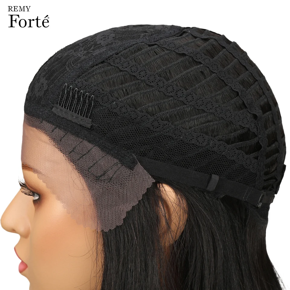 Remy Forte Lace Front Human Hair Wigs Straight Human Hair Wig 100% Brazilian Remy Colored Lace Long Bobo Wigs For Women