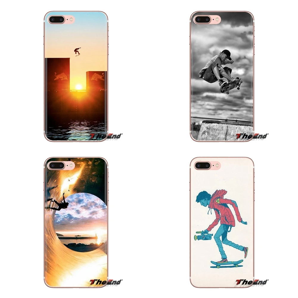 For Xiaomi Redmi 4A S2 Note 3 3S 4 4X 5 Plus 6 7 6A Pro Pocophone F1 skater Skateboarding Skateboard sports Soft TPU Phone Cover |