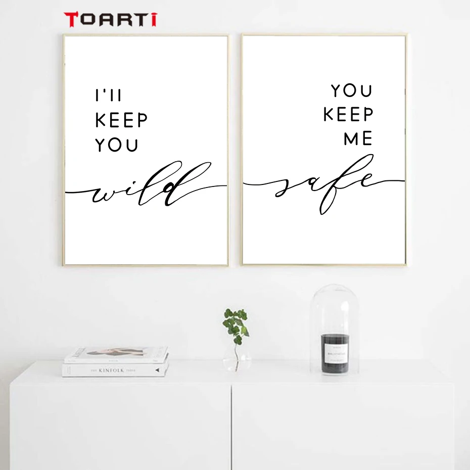 Romantic Couple Love Quotes Wall Art Modern Canvas Painting Minimalist Nordic Prints Vintage Poster Living Room Home Decor Mural (6)