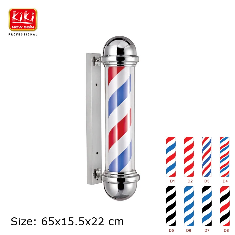 317D pattern Roating Stainless steel Barber Pole with lamp.beauty Salon Equipment AUTOMATIC ROTATION BARBER SIGN POLE 317D pattern Roating Stainless steel Barber Pole with lamp.beauty Salon Equipment AUTOMATIC ROTATION BARBER SIGN POLE