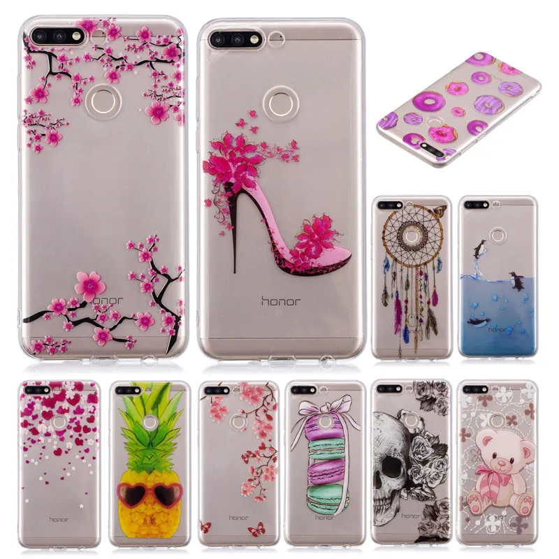 

Huawei Honor 7C 5.99" case TPU soft Silicone Cover Case for Huawei Honor 7C Pro LND-L29 Soft cover Huawei Y7 prime 2018 Case