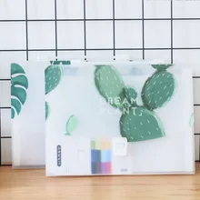 1 шт. Корейская Студенческая маленькая свежая многофункциональная папка с кольцом на палец кошка улица секретный язык/зеленая мечта серия органная сумка