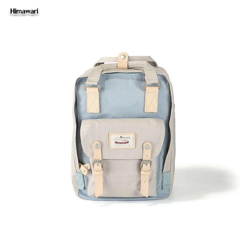 Himawari брендовые милые нейлоновые рюкзаки, дорожная сумка, женский водонепроницаемый рюкзак для ноутбука, большая емкость, сумки для мам, Mochila, школьная сумка no1 - Цвет: NO30-White and Blue
