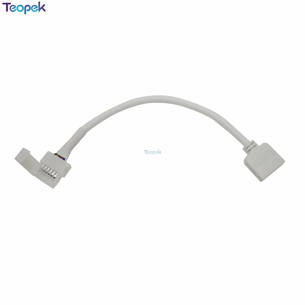 

5pcs 12mm 6 pin Strip To Controller Solderless Easy LED Connector wih 13cm Cable for RGB+CCT LED Strip