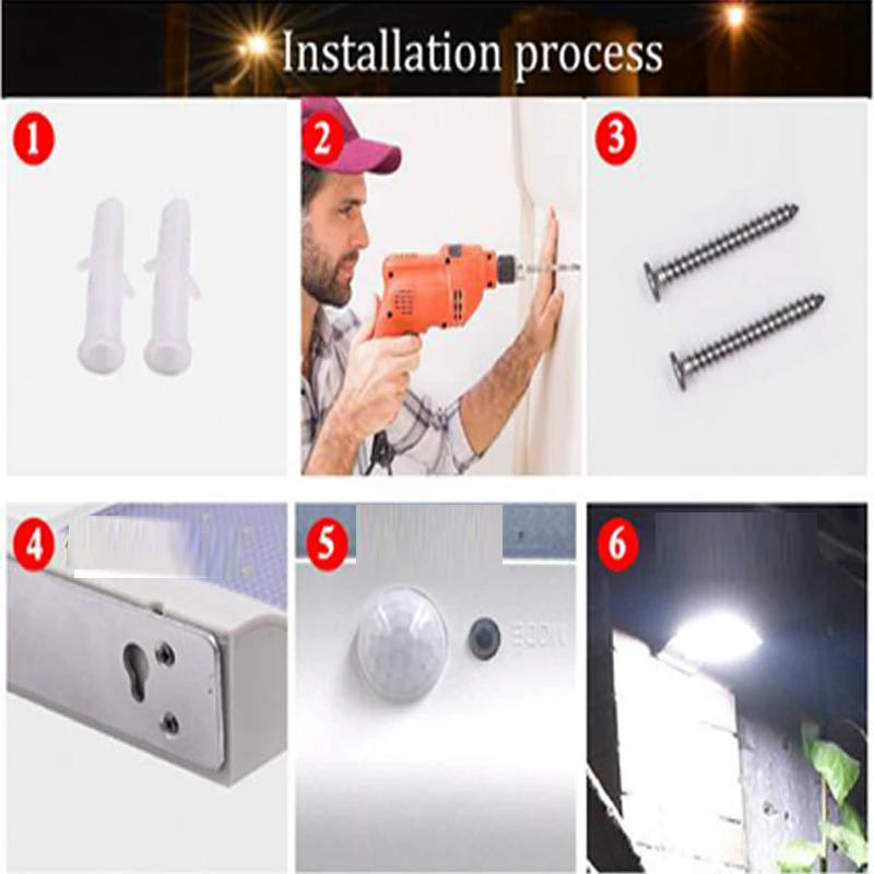 Motion Sensor Solar Led Light Outdoor LED Solar Light For Garden Decoration Solar Lamps For Garden Waterproof Outdoor Lighting (7)