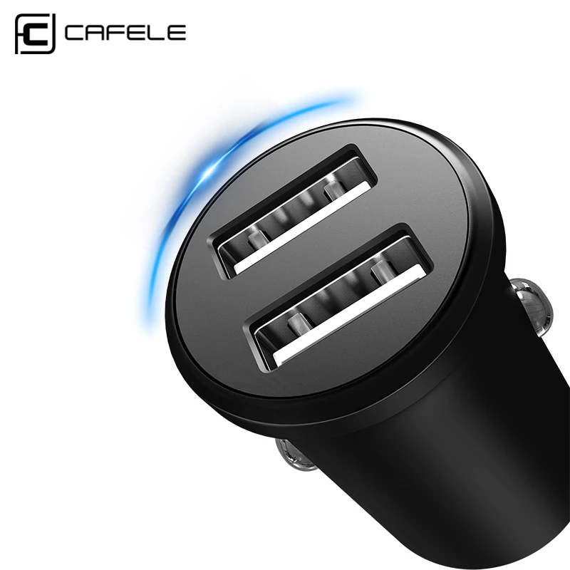 CAFELE роскошный двойной порт USB Автомобильное зарядное устройство для iphone 8 7 6 S 5s