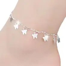 Gussy Life бабочка женский браслет-цепочка На Лодыжку Босиком сандалии Пляж ноги ювелирные изделия Jan11