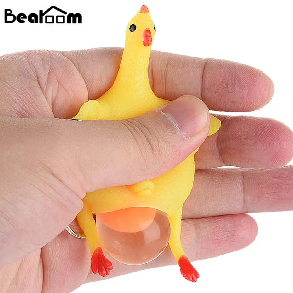 

Bearoom Squishy Chicken Laying Egg Squishes Novelty Gag Stress Relief Toys For Children Fun Gadgets toys Lizun