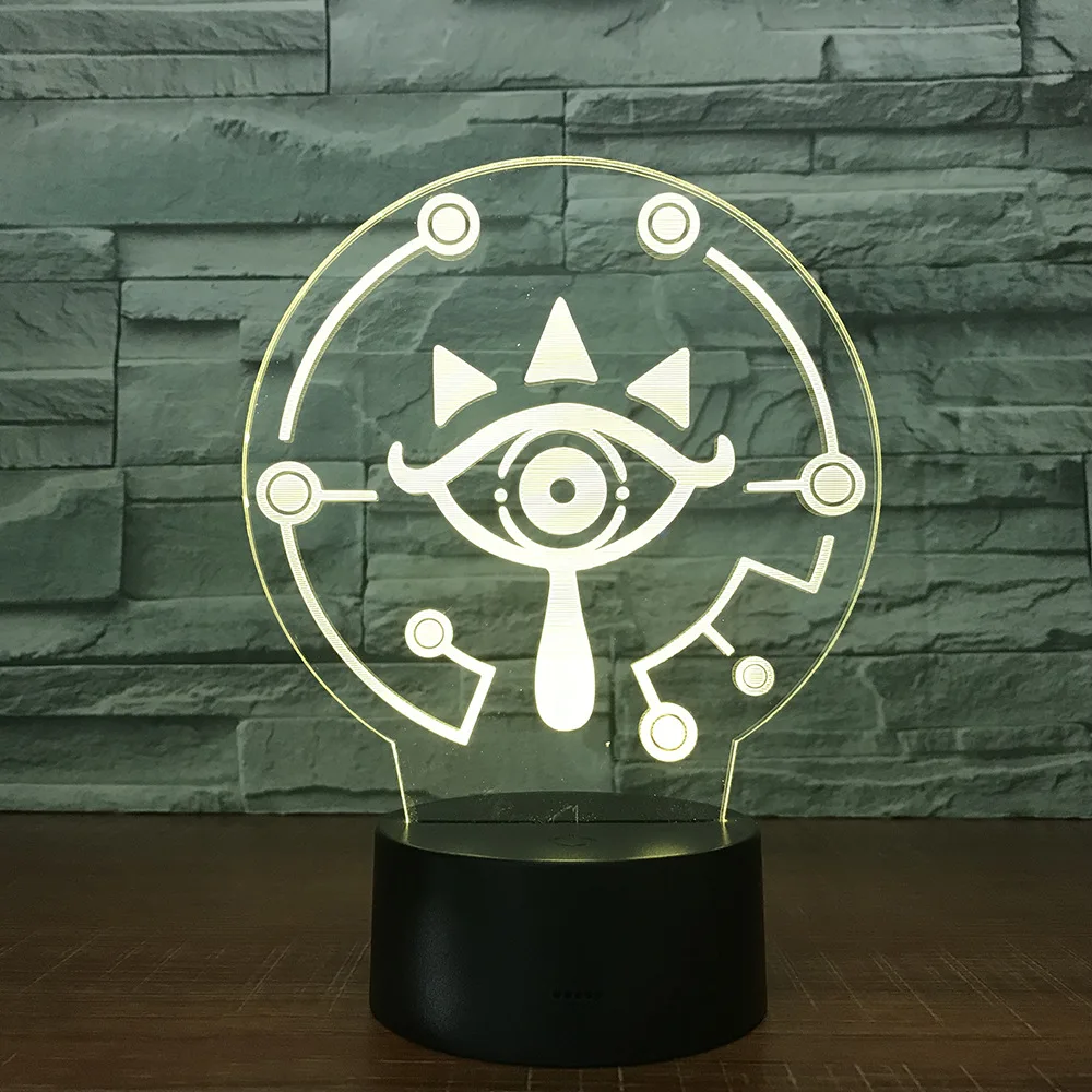  The Legend of Zeldas 3D Table Lamp Link BREATH OF THE WILD LINK Nightlight 7 Color Changing Visual  - 32892779186
