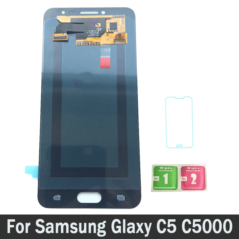 

AMOLED LCDs High Quality For Samsung Glaxy C5 C5000 LCD Screen Display Touch Digitizer Assembly 100% Tested Working