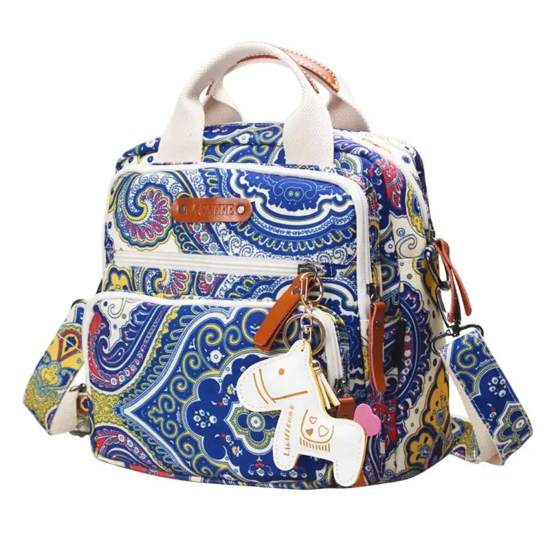 Этническая Стиль Multi-подгузник с карманами сумка Портативный для мамочек для ухода за ребенком подгузник сумка влагостойкие, уличные, для