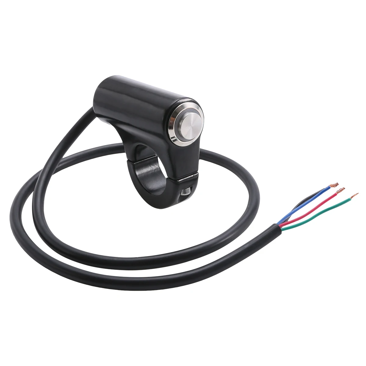7/8" 22mm LED Motorcycle Handlebar ON OFF Switch Headlight Fog Spot Light Aluminum Alloy Switch DC 12V 10A Waterproof