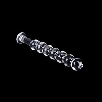 Hot Selling Glass Dildo Artificial Penis Dick Crystal Anal Bead Butt Plug Prostate Massage Masturbate Sex Toy For Adult Women 4