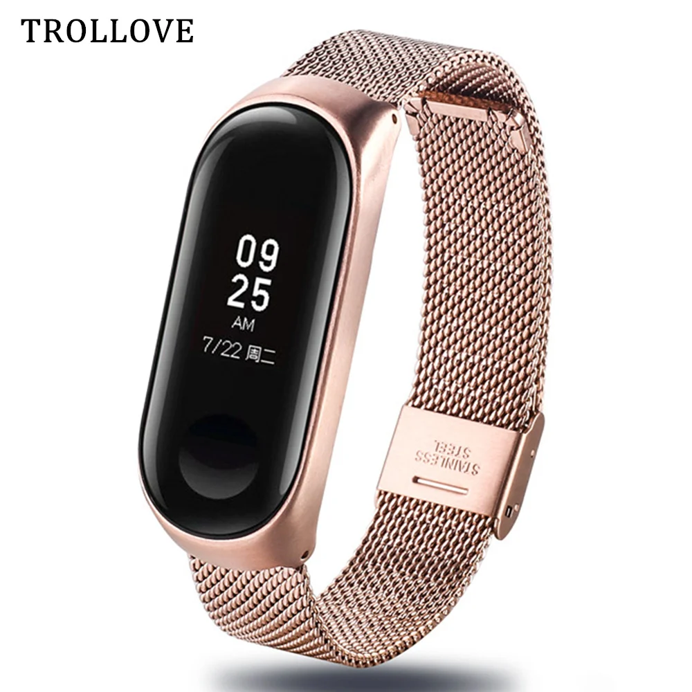 

Bracelet for Xiaomi Mi Band 3 Watch Metal Wrist Strap For xiaomi mi band 4 Wristbands Miband 3 Stainless Steel Replacement Strap