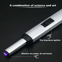 New Arc Windproof Electronic Plasma USB Rechargeable Long Neck Plasma Outdoor Lighter