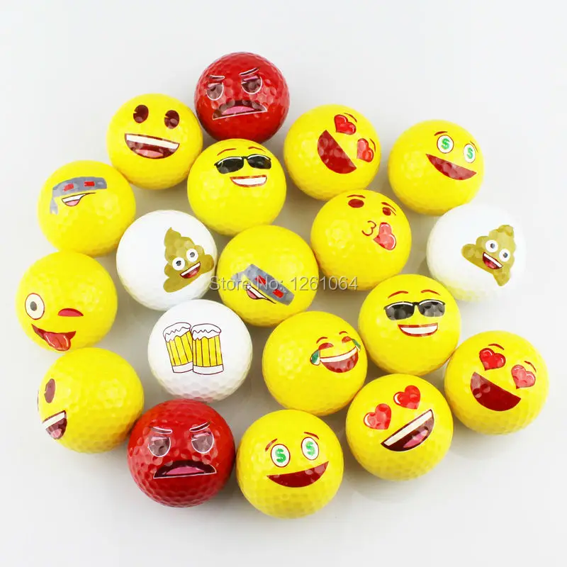 Beautiful Double Layer Golf Ball Practice Golf Ball Golf Gift Ball 3pcs