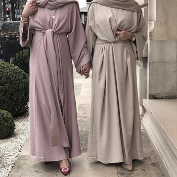 

Bandage Abaya Muslim Dress Dubai Turkey Hijab Kaftan Abayas Women Jilbab Ramadan Robe Caftan Marocain Turkish Islamic Clothing