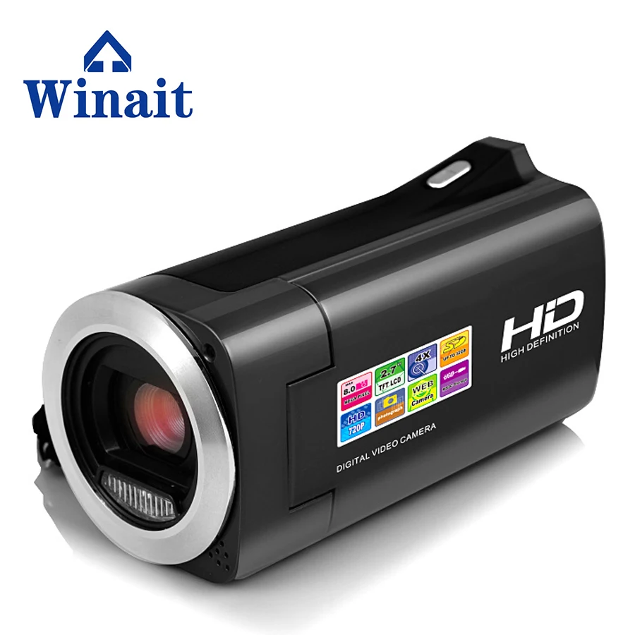 Winait max 8MP HDV-828 Цифровая видеокамера 2,7 "ЖК-дисплей камера Бесплатная доставка