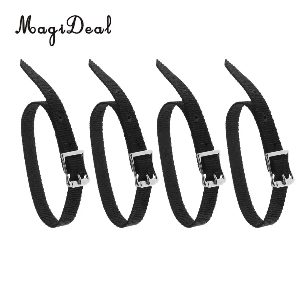 MagiDeal 4 pcs Thickened Weaved English Spurs Straps Horse Riding Equestrian