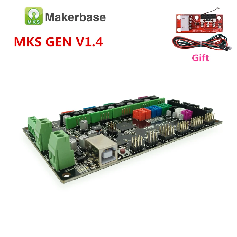 MKS Gen V1.4 материнская плата mks 1,4 Ramps1.4 Mega 2560 mks gen плата интегрированная плата управления Поддержка шагового двигателя