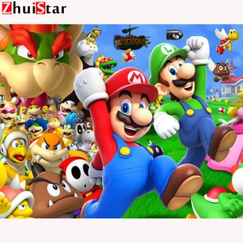 

5D DIY Diamond Painting Full Display cartoon character Diamond Embroidery Full Square Mosaic Picture Of Rhinestone Decor XY1